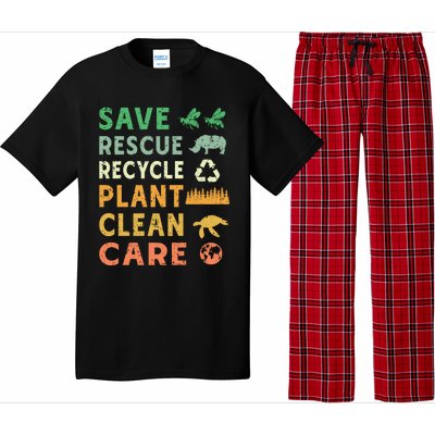 Earth Day Ecofriendly Message Pajama Set