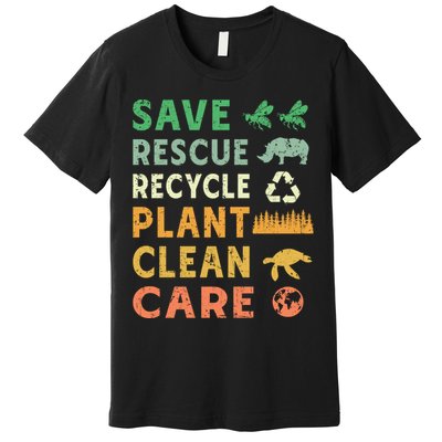 Earth Day Ecofriendly Message Premium T-Shirt