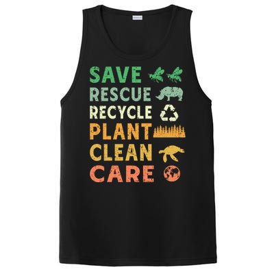 Earth Day Ecofriendly Message PosiCharge Competitor Tank