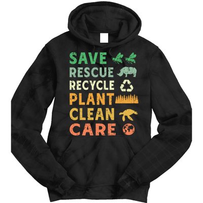 Earth Day Ecofriendly Message Tie Dye Hoodie