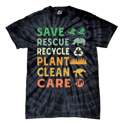 Earth Day Ecofriendly Message Tie-Dye T-Shirt