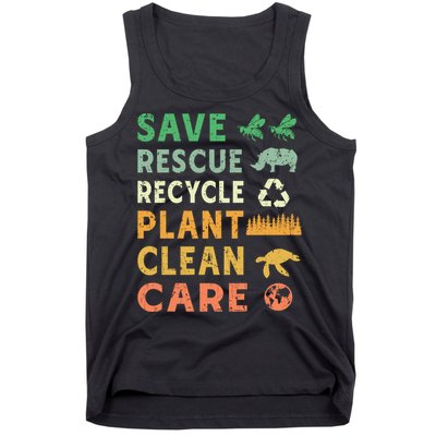 Earth Day Ecofriendly Message Tank Top