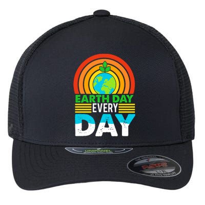 Earth Day Everyday Eco Awareness Flexfit Unipanel Trucker Cap