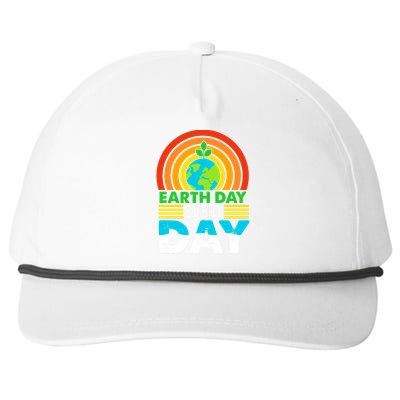 Earth Day Everyday Eco Awareness Snapback Five-Panel Rope Hat