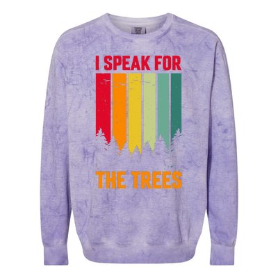 Earth Day Environmental Statement Graphic Colorblast Crewneck Sweatshirt