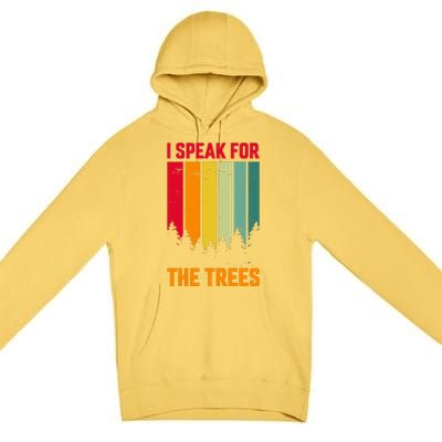 Earth Day Environmental Statement Graphic Premium Pullover Hoodie