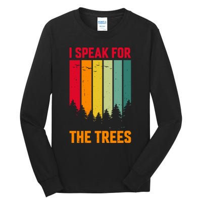 Earth Day Environmental Statement Graphic Tall Long Sleeve T-Shirt