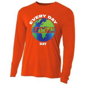 Earth Day Everyday Save The Earth Save Our Home Planet Earth Gift Cooling Performance Long Sleeve Crew