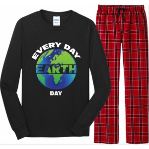 Earth Day Everyday Save The Earth Save Our Home Planet Earth Gift Long Sleeve Pajama Set