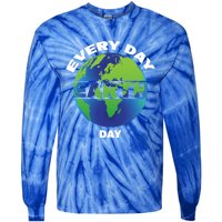 Earth Day Everyday Save The Earth Save Our Home Planet Earth Gift Tie-Dye Long Sleeve Shirt