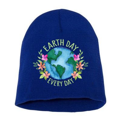 Earth Day Everyday Save The Planet Mother Earth Environt Gift Short Acrylic Beanie