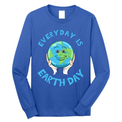 Earth Day Everyday Day Is Earth Day Climate Change Planet Gift Long Sleeve Shirt