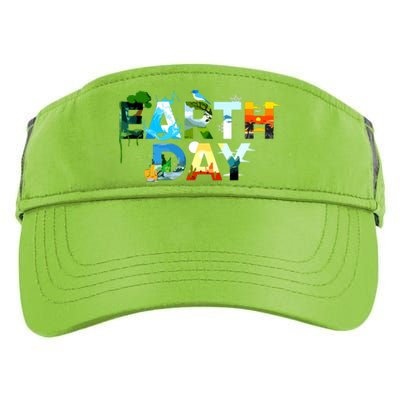 Earth Day Environmental Protection Save Tree Animals Adult Drive Performance Visor