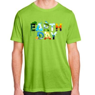 Earth Day Environmental Protection Save Tree Animals Adult ChromaSoft Performance T-Shirt