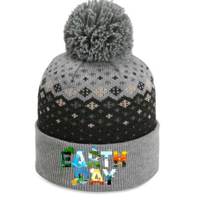 Earth Day Environmental Protection Save Tree Animals The Baniff Cuffed Pom Beanie