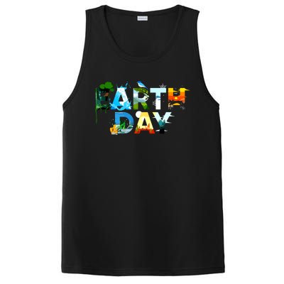 Earth Day Environmental Protection Save Tree Animals PosiCharge Competitor Tank