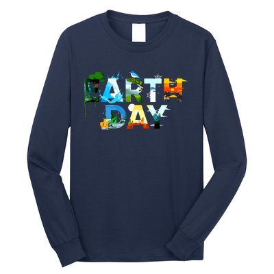 Earth Day Environmental Protection Save Tree Animals Long Sleeve Shirt