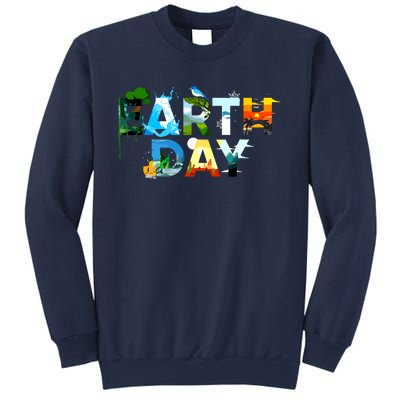 Earth Day Environmental Protection Save Tree Animals Sweatshirt