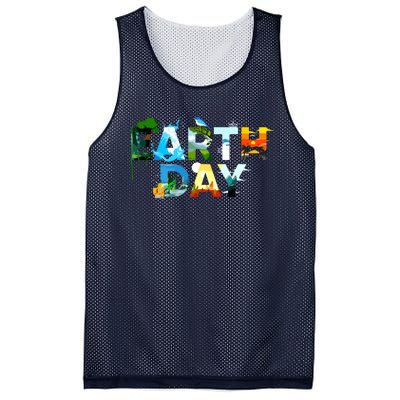 Earth Day Environmental Protection Save Tree Animals Mesh Reversible Basketball Jersey Tank