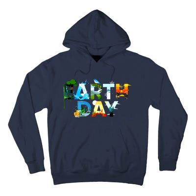 Earth Day Environmental Protection Save Tree Animals Tall Hoodie