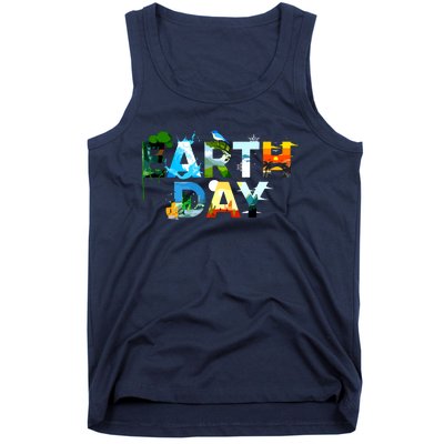 Earth Day Environmental Protection Save Tree Animals Tank Top