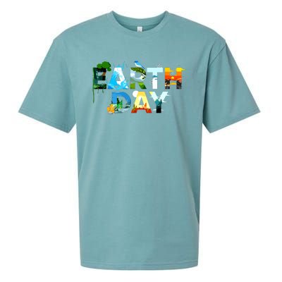 Earth Day Environmental Protection Save Tree Animals Sueded Cloud Jersey T-Shirt