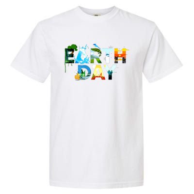 Earth Day Environmental Protection Save Tree Animals Garment-Dyed Heavyweight T-Shirt