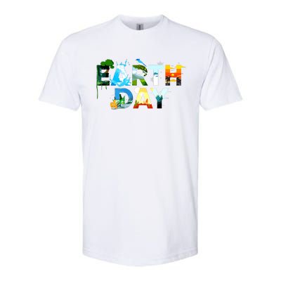 Earth Day Environmental Protection Save Tree Animals Softstyle CVC T-Shirt