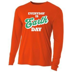 Earth Day Everyday Day Is Earth Day Climate Change Planet Meaningful Gift Cooling Performance Long Sleeve Crew