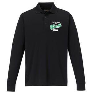 Earth Day Everyday Day Is Earth Day Climate Change Planet Meaningful Gift Performance Long Sleeve Polo