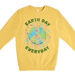 Earth Day Every Day Aesthetic Earth Day Premium Crewneck Sweatshirt