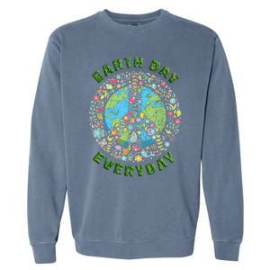 Earth Day Every Day Aesthetic Earth Day Garment-Dyed Sweatshirt