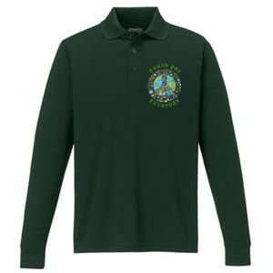 Earth Day Every Day Aesthetic Earth Day Performance Long Sleeve Polo