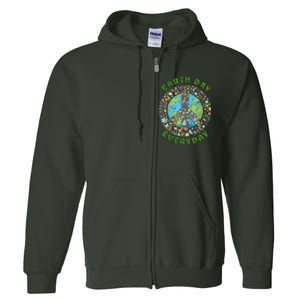 Earth Day Every Day Aesthetic Earth Day Full Zip Hoodie