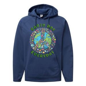 Earth Day Every Day Aesthetic Earth Day Performance Fleece Hoodie