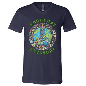 Earth Day Every Day Aesthetic Earth Day V-Neck T-Shirt