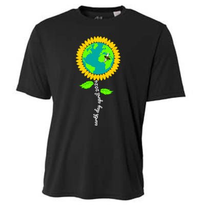 Earth Day Every Day 2024 Sunflower Restore Save Earth Cooling Performance Crew T-Shirt