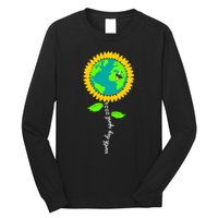 Earth Day Every Day 2024 Sunflower Restore Save Earth Long Sleeve Shirt