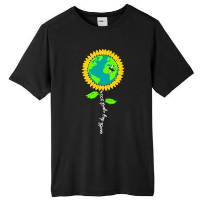 Earth Day Every Day 2024 Sunflower Restore Save Earth Tall Fusion ChromaSoft Performance T-Shirt