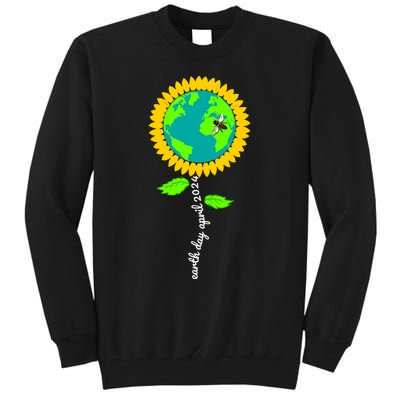 Earth Day Every Day 2024 Sunflower Restore Save Earth Tall Sweatshirt