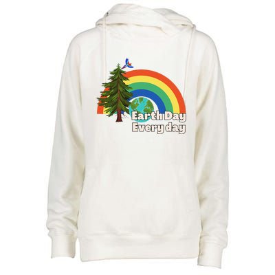 Earth Day Every Day Cute Earth Day Womens Funnel Neck Pullover Hood