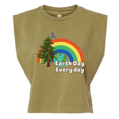 Earth Day Every Day Cute Earth Day Garment-Dyed Women's Muscle Tee