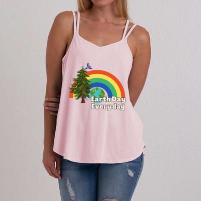 Earth Day Every Day Cute Earth Day Women's Strappy Tank