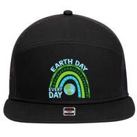 Earth Day Everyday Rainbow 7 Panel Mesh Trucker Snapback Hat