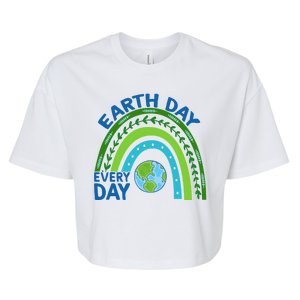 Earth Day Everyday Rainbow Bella+Canvas Jersey Crop Tee