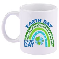 Earth Day Everyday Rainbow 11oz C Handle Ceramic Mug