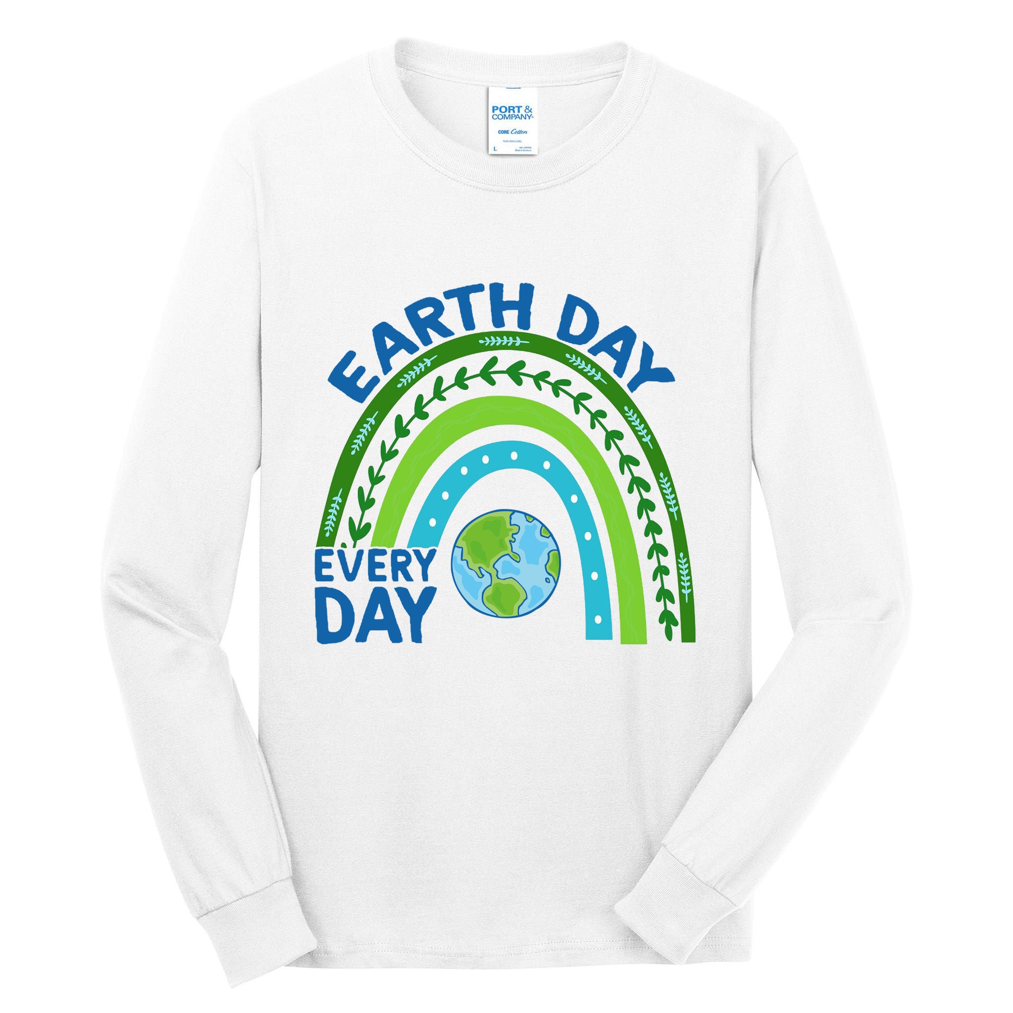 Earth Day Everyday Rainbow Tall Long Sleeve T-Shirt