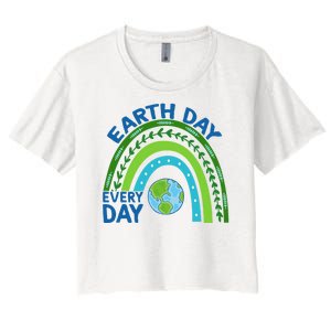 Earth Day Everyday Rainbow Women's Crop Top Tee