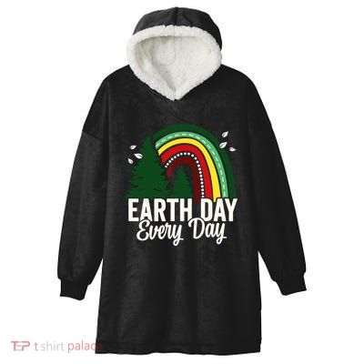 Earth Day Everyday Awareness Planet Animal Women Hooded Wearable Blanket