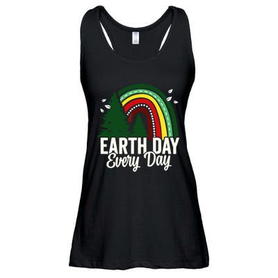 Earth Day Everyday Awareness Planet Animal Women Ladies Essential Flowy Tank